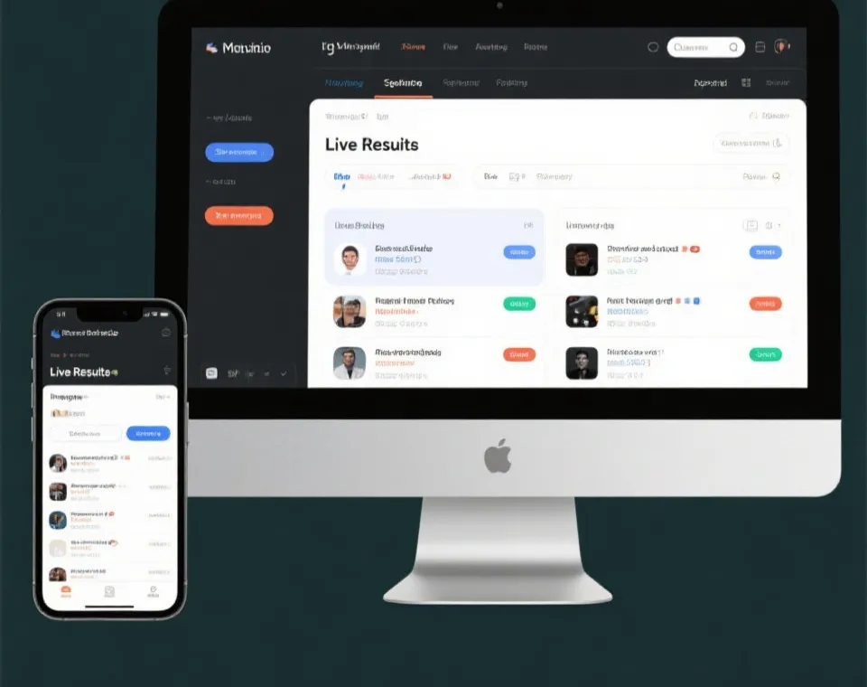 多设备实时结果展示